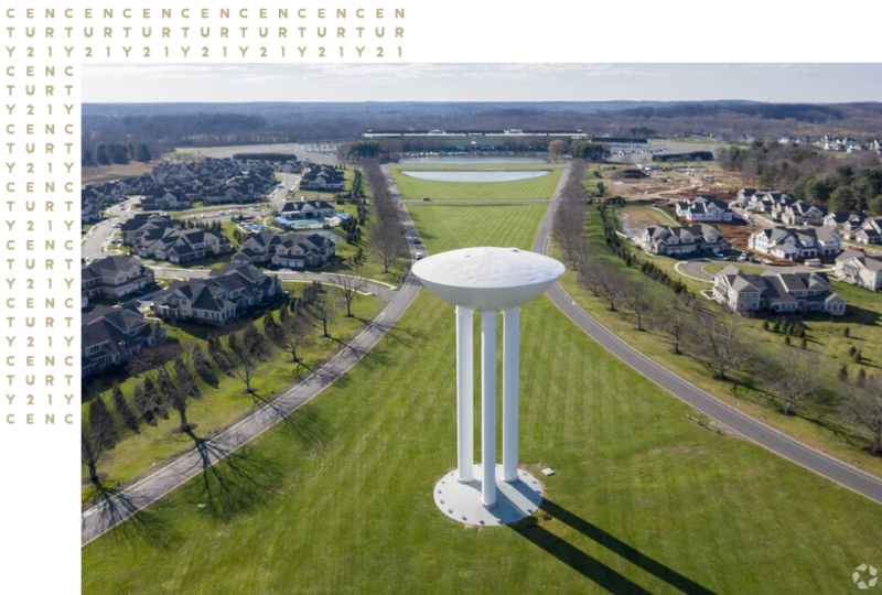 aerial drone view of holmdel new jersey