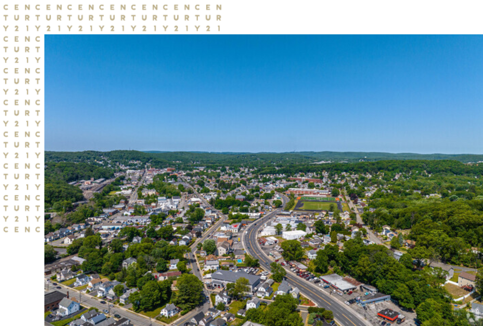 aerial drone view of middletown new jersey